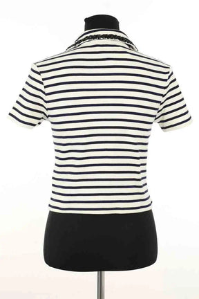 Top Sandro Marseille Blanc en Coton