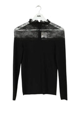 Top Sandro Noir en Synthétique, taille M - Seconde Main