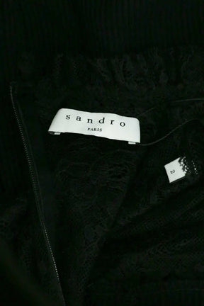 Top Sandro Noir en Synthétique