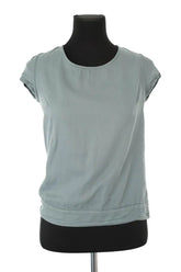 Top Sandro Vert en Coton, taille XS - Seconde Main