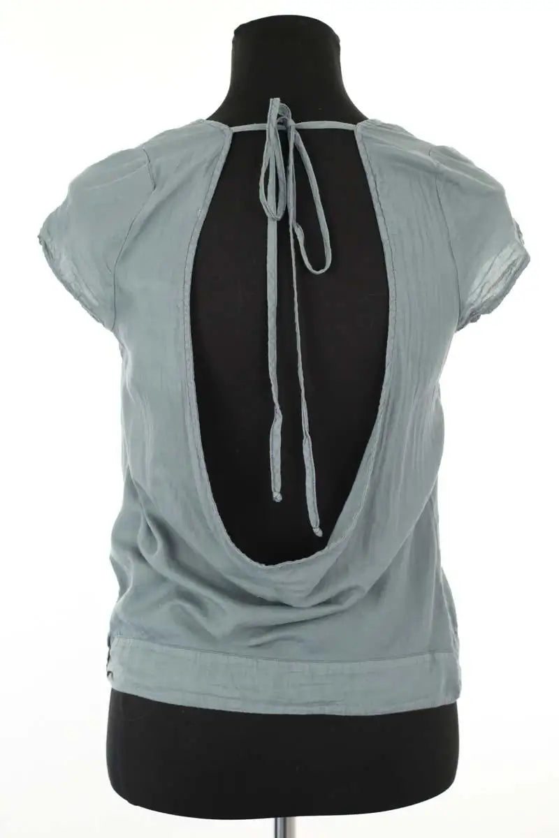 Top Sandro Vert en Coton