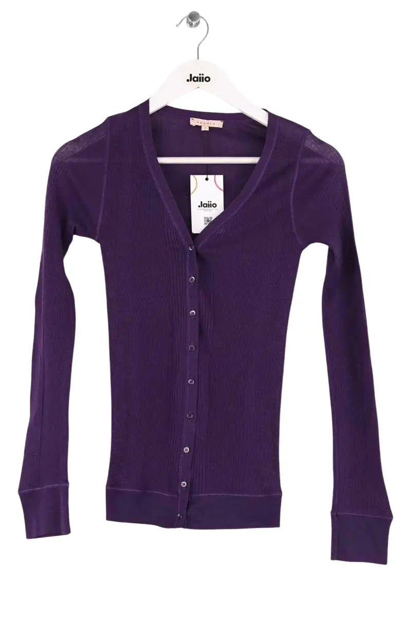 Top Sandro Violet en Coton, taille S - Seconde Main
