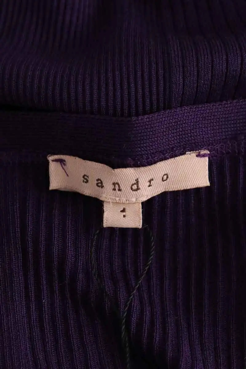 Top Sandro Violet en Coton