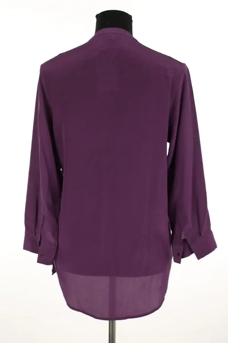 Top Sandro Violet en Soie