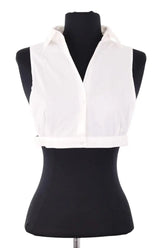 Top sans manche  Maje Blanc en Synthétique, taille S - Seconde Main