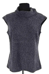Top sans manche Agnès B. Anthracite en Coton, taille L - Seconde Main
