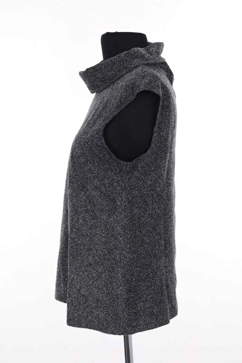 Top sans manche Agnès B. Anthracite en Coton