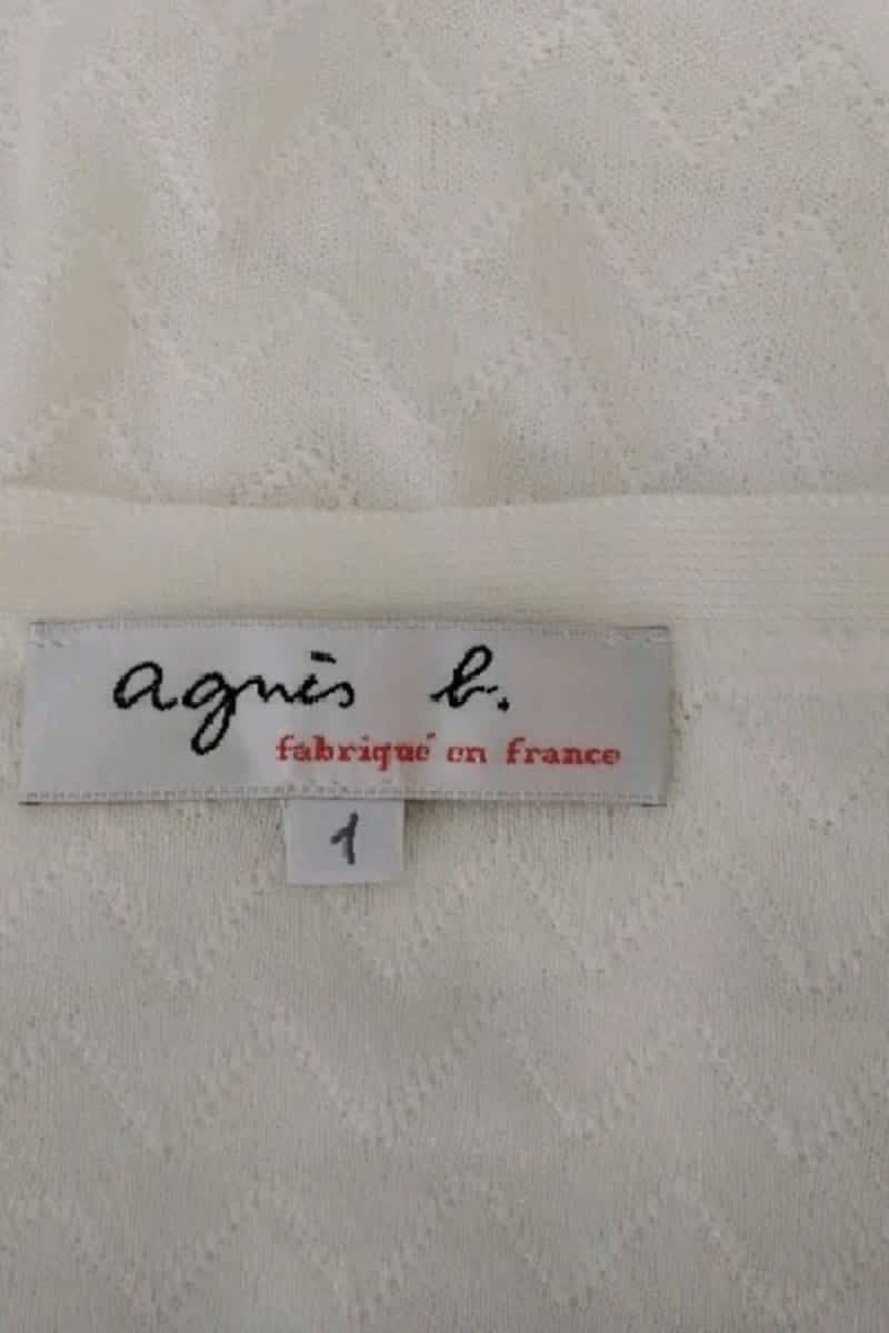Top sans manche Agnès B. Blanc en Coton