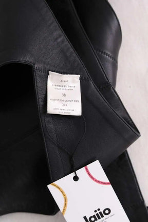 Top sans manche Alaïa Noir en Cuir