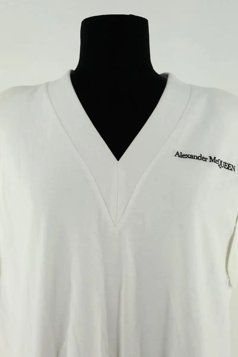 Top sans manche Alexander McQueen Blanc en Coton