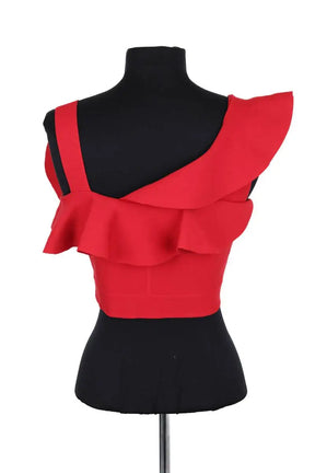 Top sans manche Alexander McQueen Rouge en Synthétique