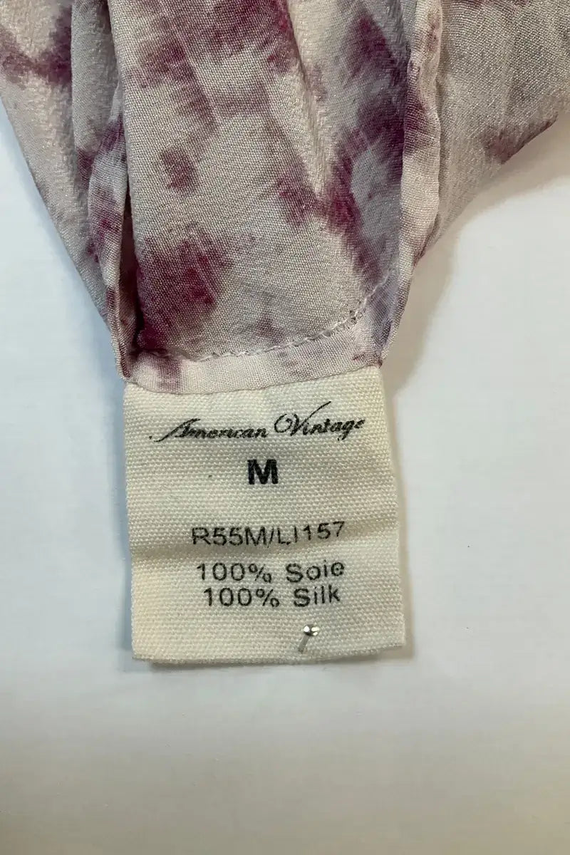 Top sans manche American Vintage Blanc en Soie