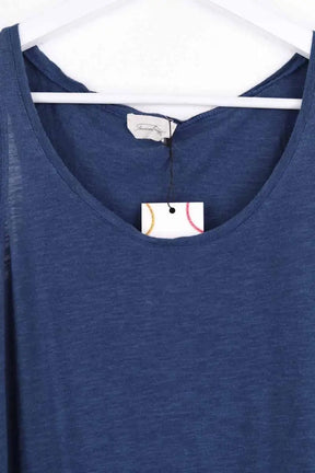 Top sans manche American Vintage Bleu en Coton