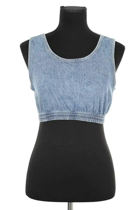 Top sans manche American Vintage Bleu en Coton, taille S - Seconde Main