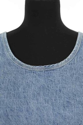 Top sans manche American Vintage Bleu en Coton