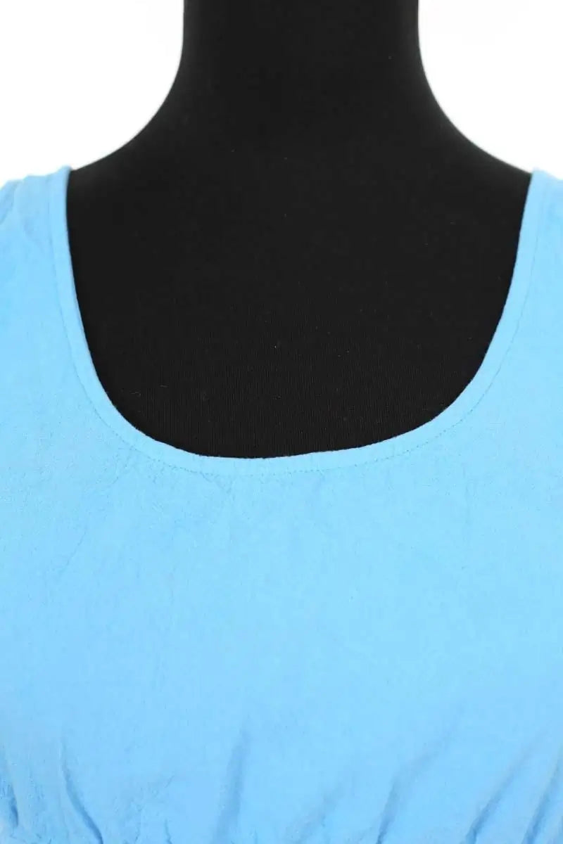 Top sans manche American Vintage Bleu en Coton