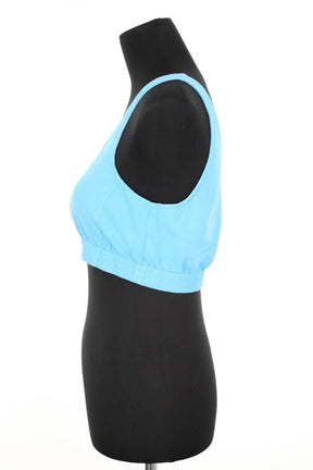Top sans manche American Vintage Bleu en Coton