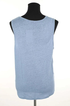 Top sans manche American Vintage Bleu en Lin