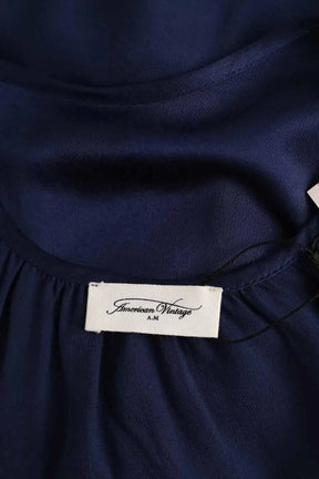 Top sans manche American Vintage Bleu en Viscose
