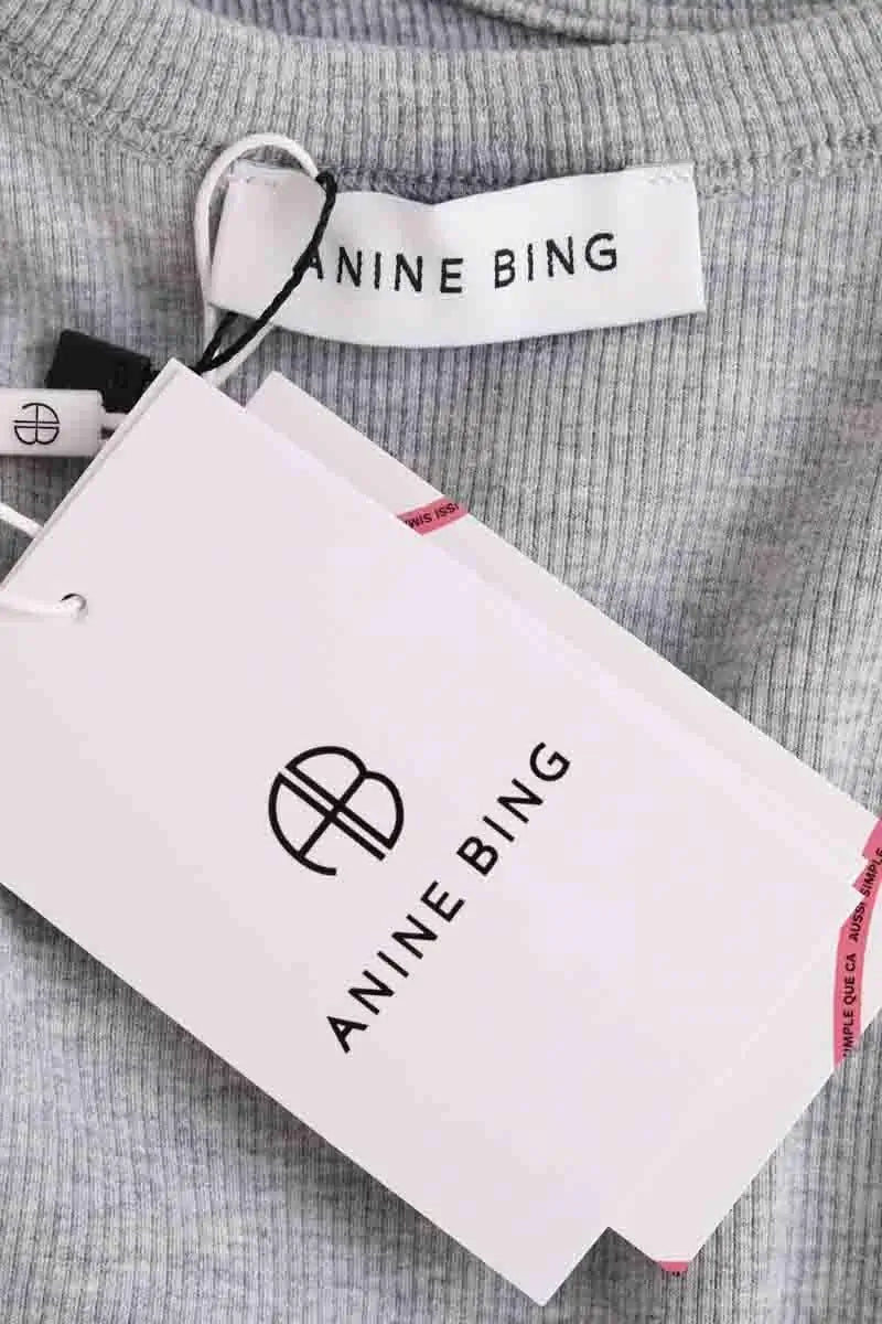 Top sans manche Anine Bing Gris en Coton
