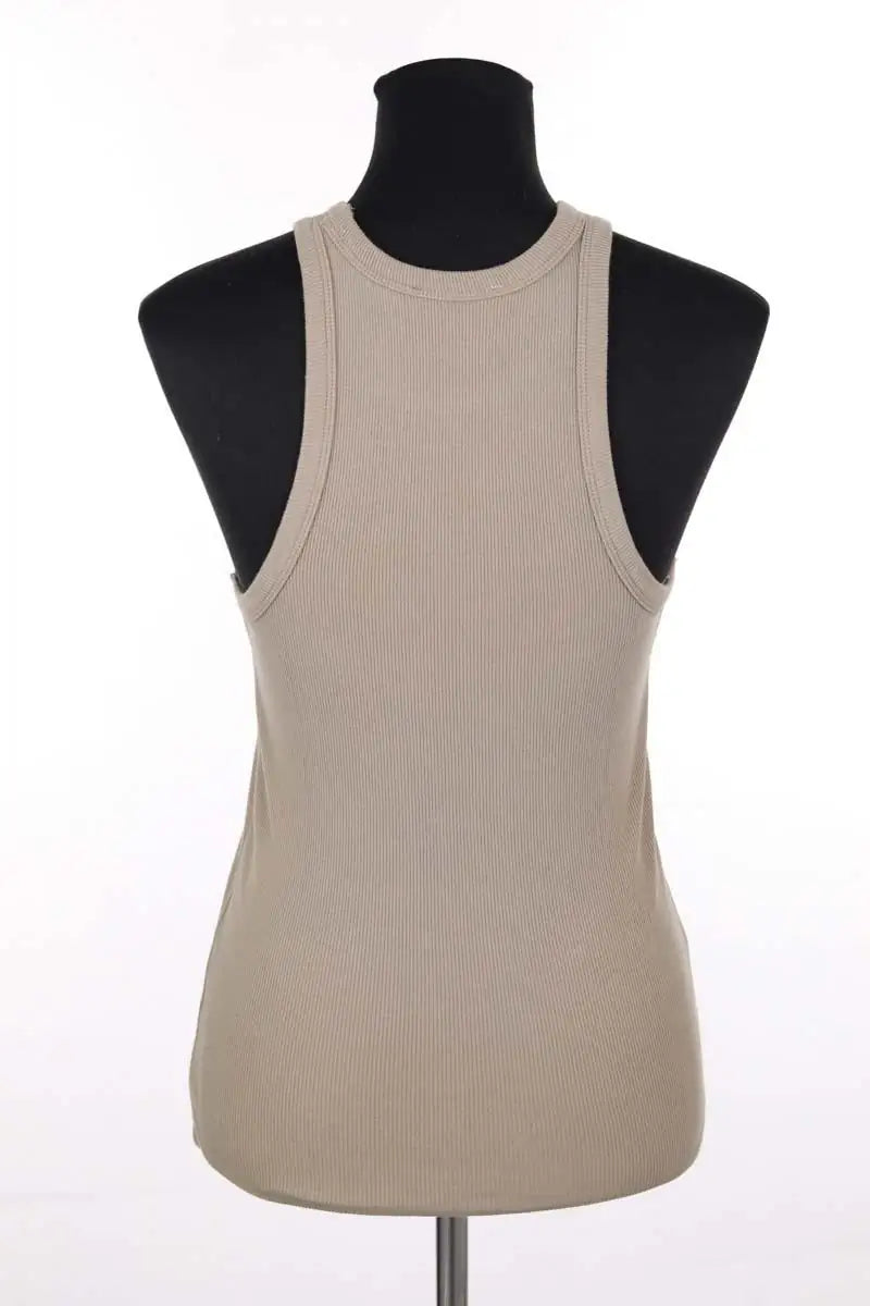 Top sans manche Anine Bing Kaki en Coton
