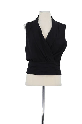 Top sans manche Armani Noir en Polyester, taille XS - Seconde Main