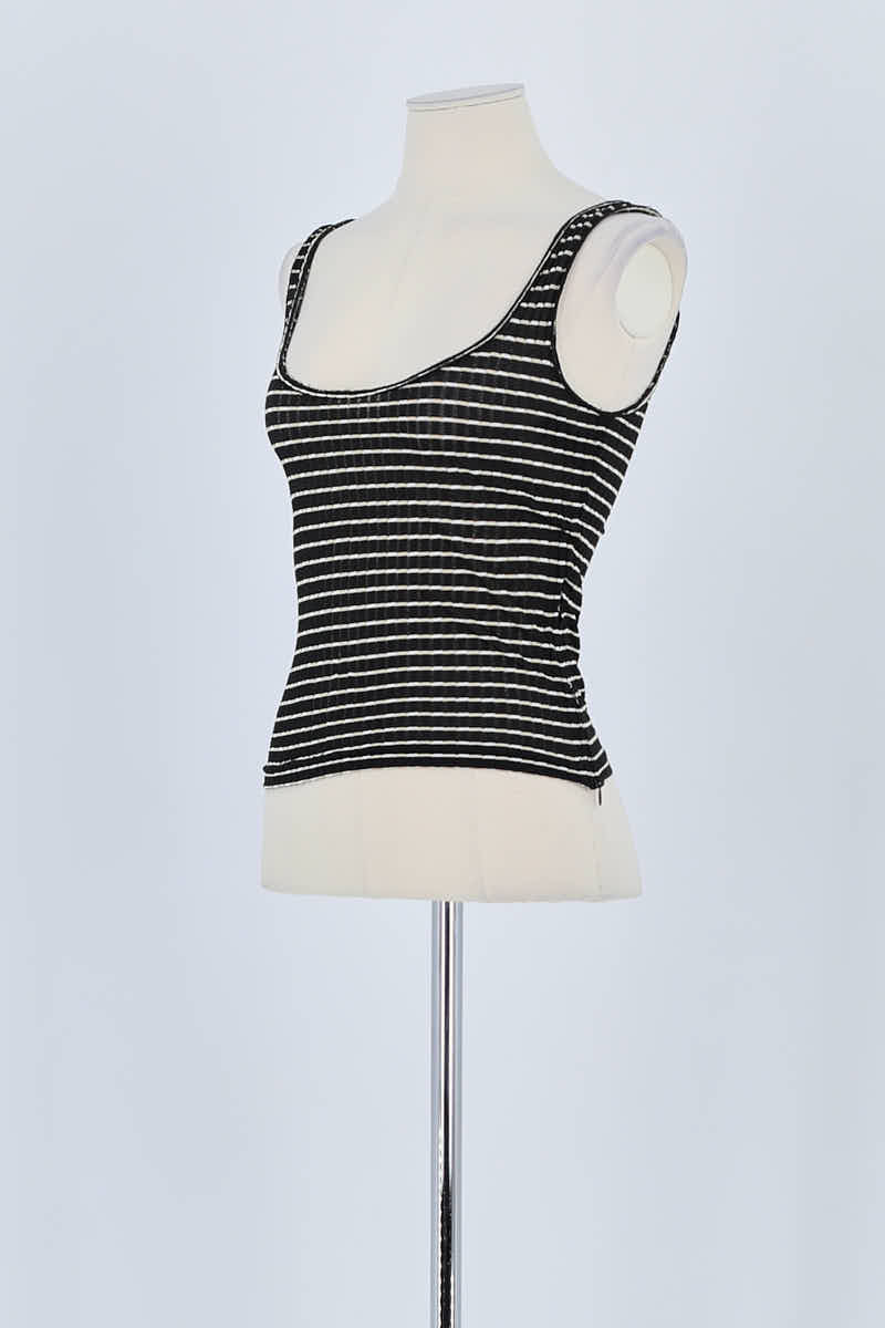 Top sans manche Armani Noir en Viscose