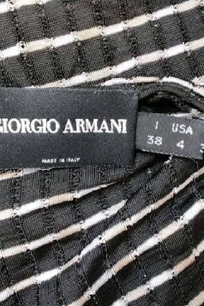 Top sans manche Armani Noir en Viscose