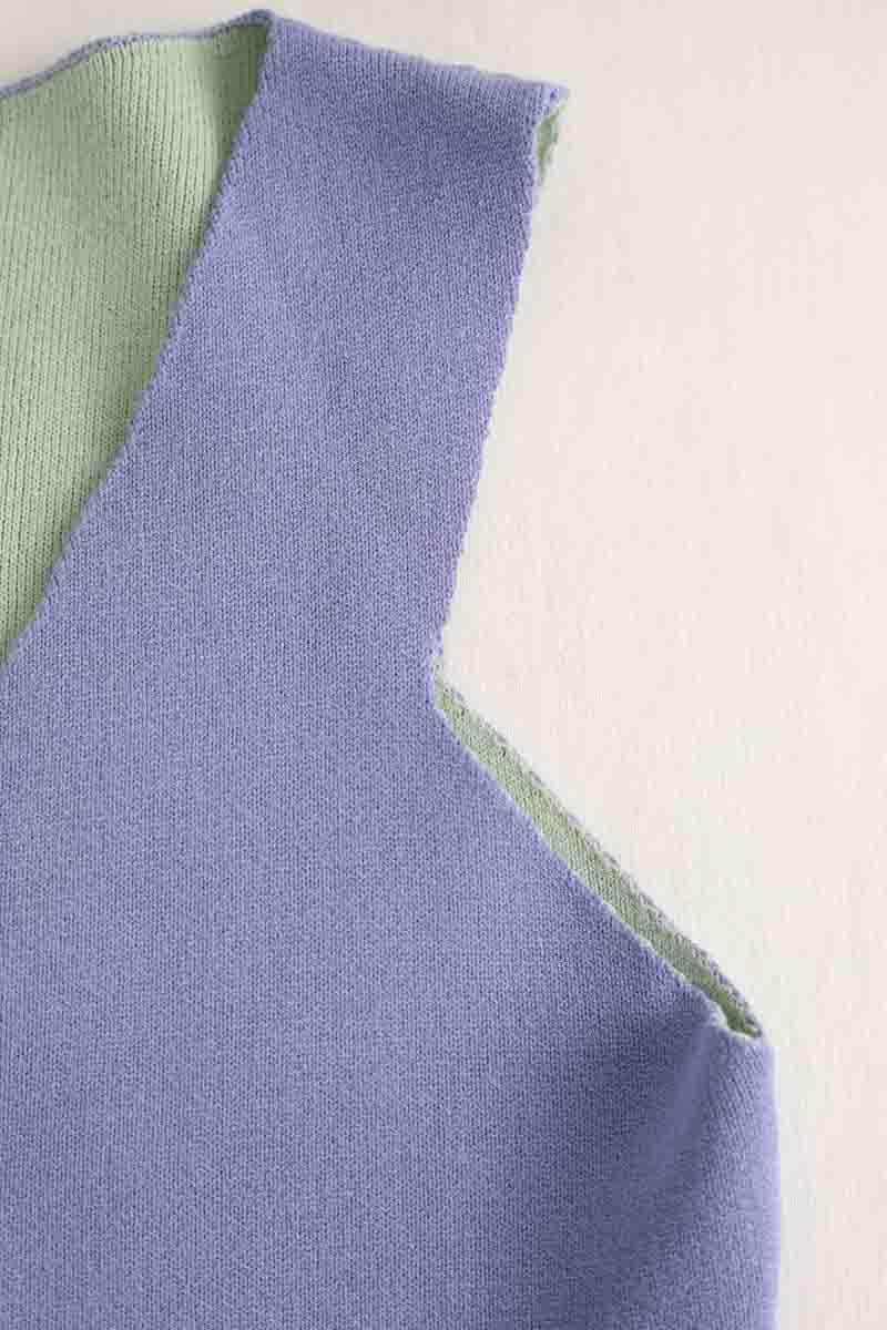 Top sans manche Armani Violet en Synthétique