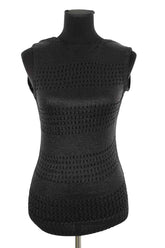 Top sans manche Balenciaga Noir en Synthétique, taille M - Seconde Main