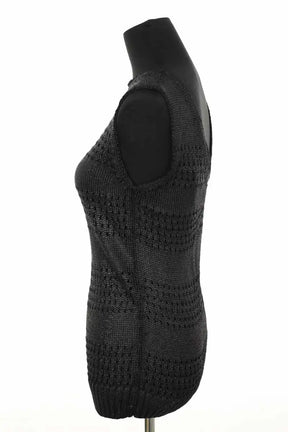 Top sans manche Balenciaga Noir en Synthétique