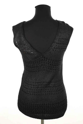 Top sans manche Balenciaga Noir en Synthétique