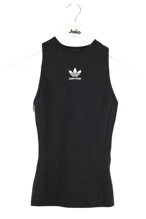 Top sans manche Balenciaga Noir en Viscose, taille XS - Seconde Main