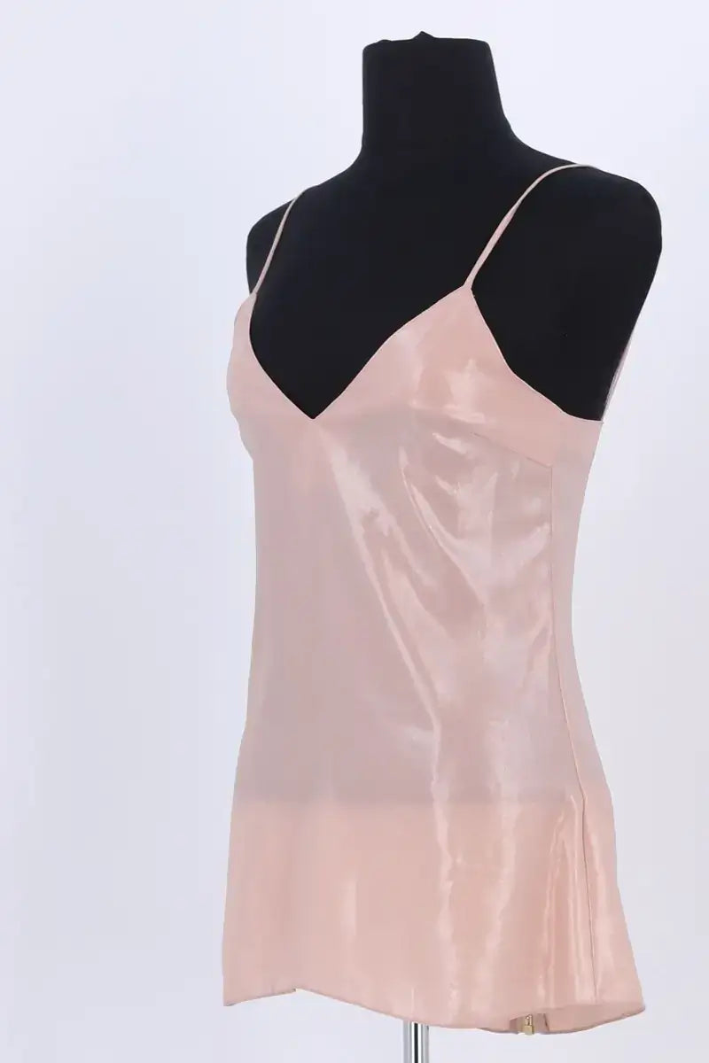 Top sans manche Balmain Rose en Synthétique