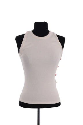 Top sans manche Balzac Ecru en Coton, taille S - Seconde Main