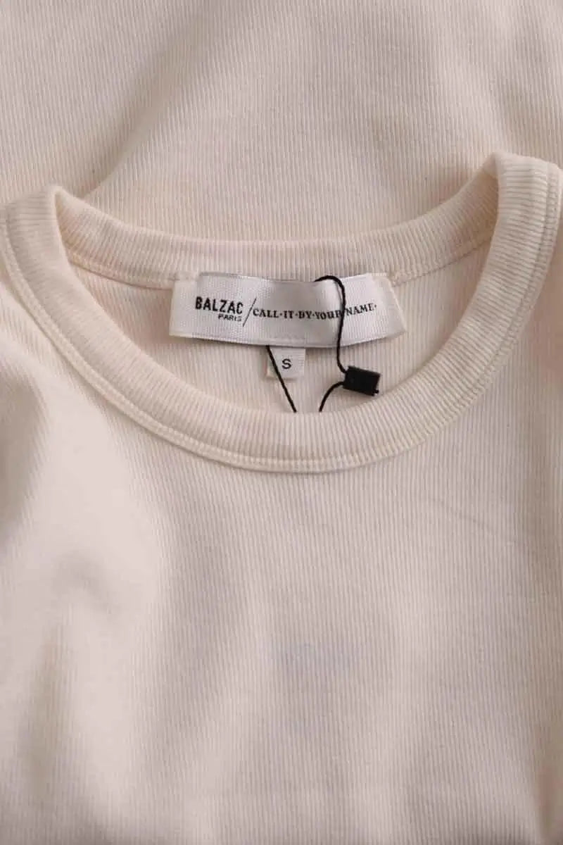 Top sans manche Balzac Ecru en Coton