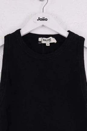 Top sans manche Balzac Oria Noir en Coton