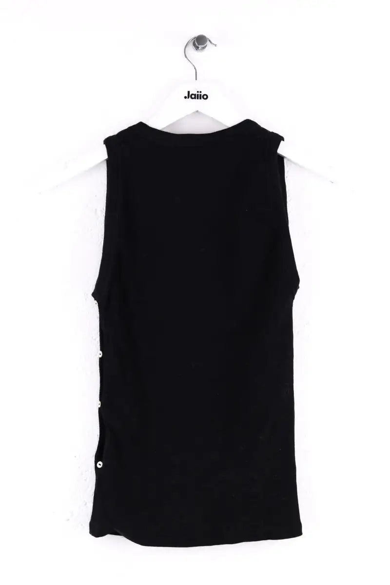 Top sans manche Balzac Oria Noir en Coton
