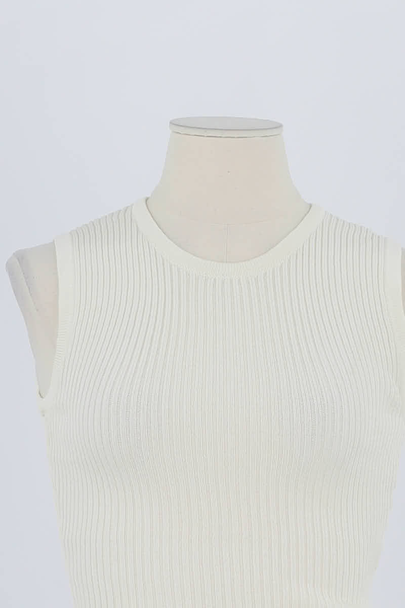 Top sans manche Barbara Bui Blanc en Viscose