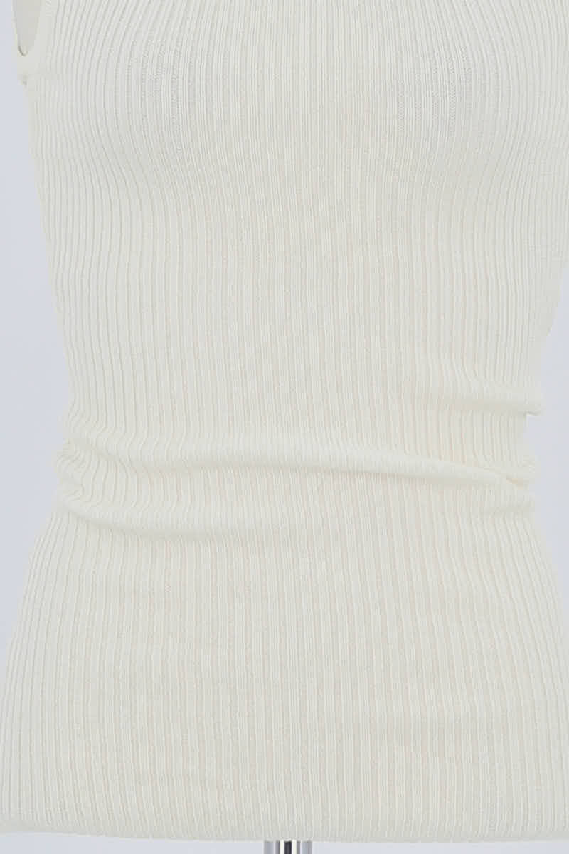 Top sans manche Barbara Bui Blanc en Viscose