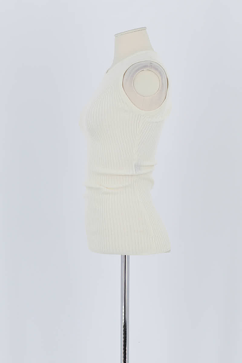 Top sans manche Barbara Bui Blanc en Viscose