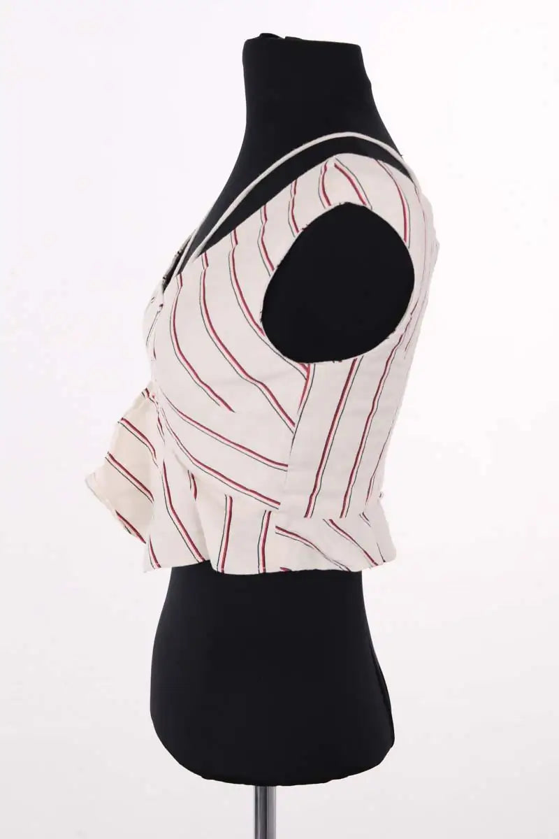 Top sans manche Ba&Sh Beige en Coton