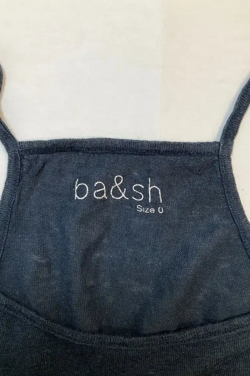Top sans manche Ba&Sh Bleu en Lin