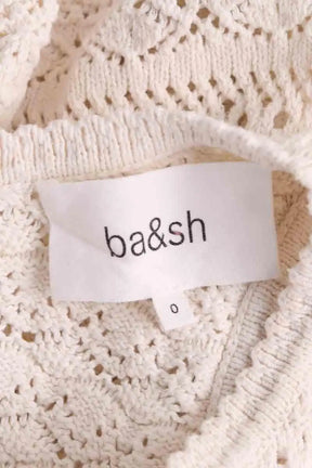 Top sans manche Ba&Sh Ecru en Coton