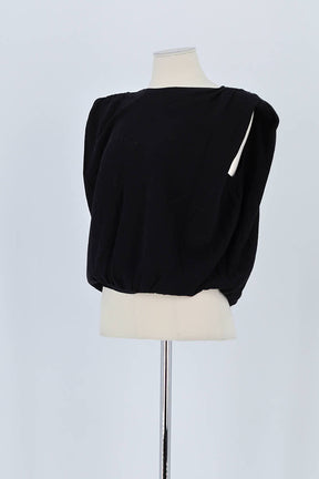 Top sans manche Bash Noir en Polyamide