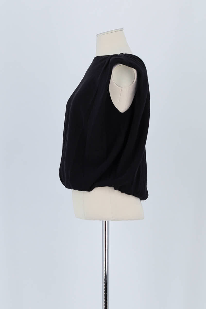 Top sans manche Bash Noir en Polyamide