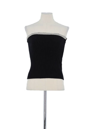 Top sans manche Bash Noir en Viscose, taille M - Seconde Main