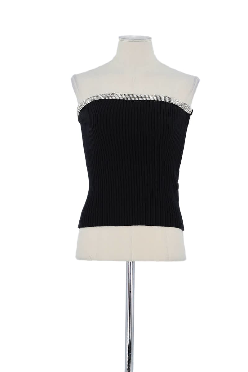 Top sans manche Bash Noir en Viscose, taille M - Seconde Main