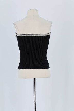 Top sans manche Bash Noir en Viscose