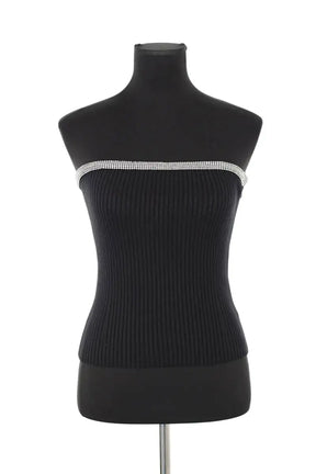 Top sans manche Bash Noir en Viscose, taille M - Seconde Main
